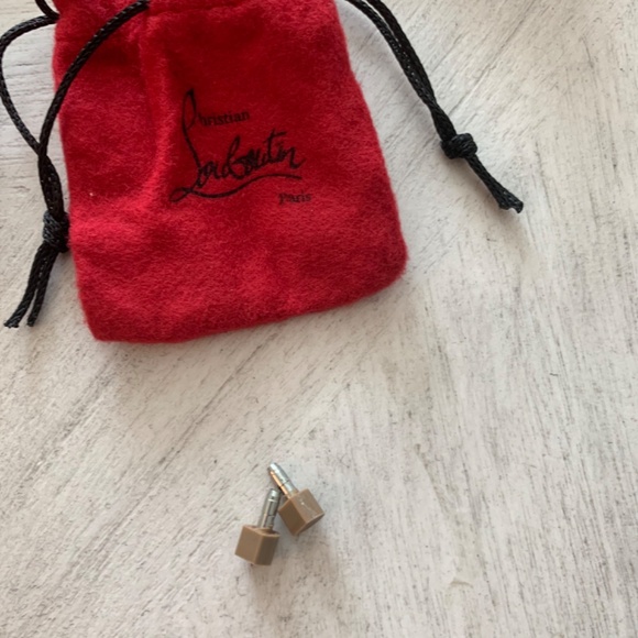 NWOB Christian Louboutin Gold Studded Slide Heels sz 39 - Picture 7 of 7